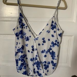 Blue Flower Tank Top